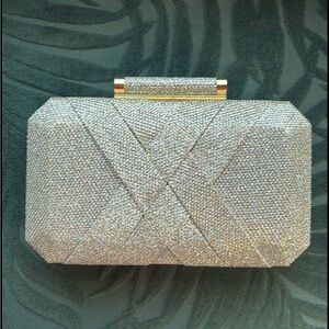 Glitter Clutch - INC “Lindsay XX Lurex”Clutch.